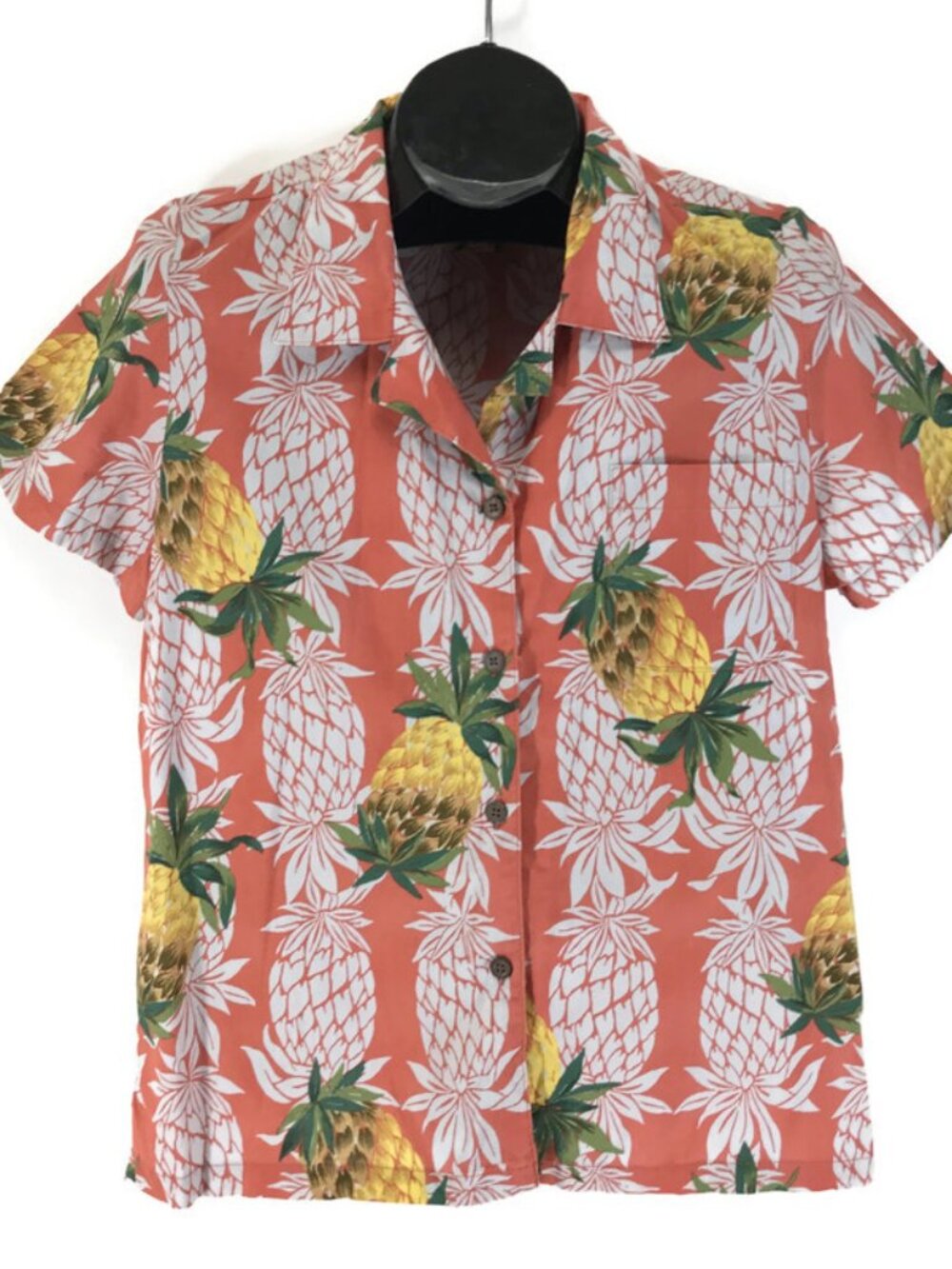 Vintage Joe Kealoha's by Reyn Spooner Pineapple Print Aloha Shirt Women's Medium